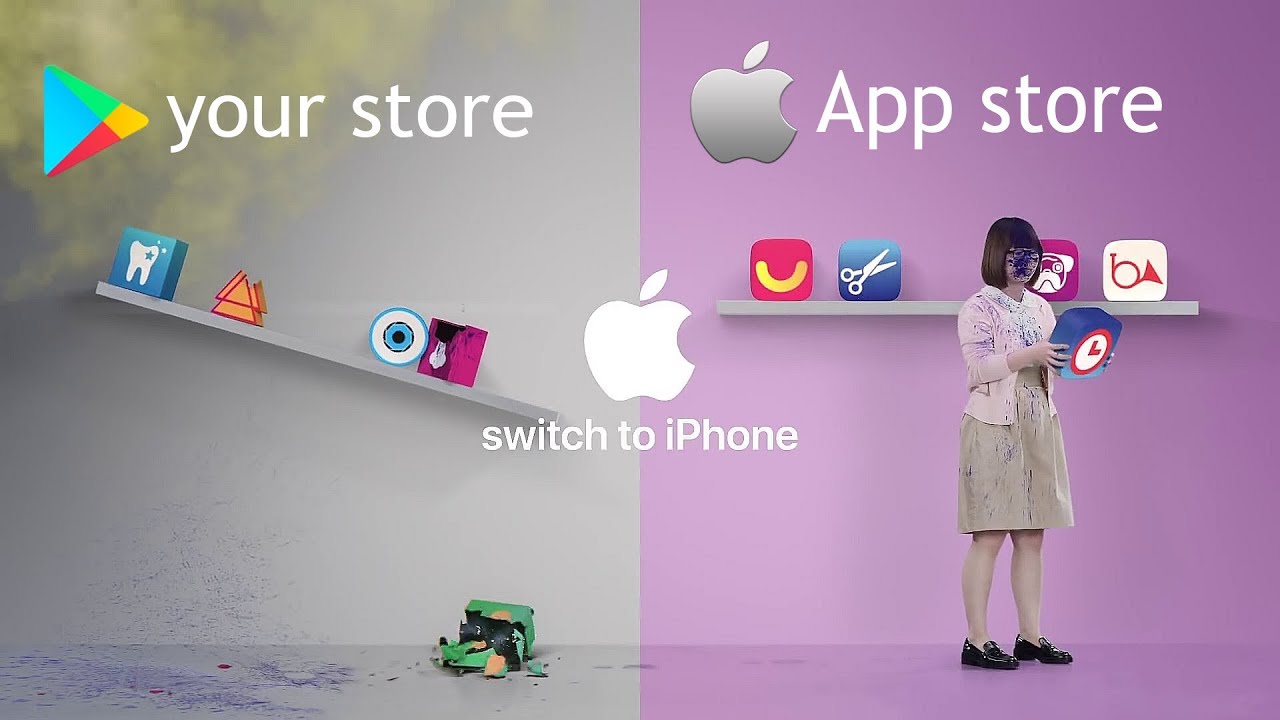 Apple's advert that represents its brand management