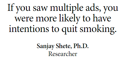 The reason why anti-smoking ads is not effective